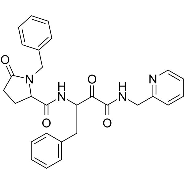 2-Pyrrolidinecarboxamide, N-[2,3-dioxo-1-(phenylmethyl)-3-[(2-pyridinylmethyl)amino]propyl]-5-oxo-1-